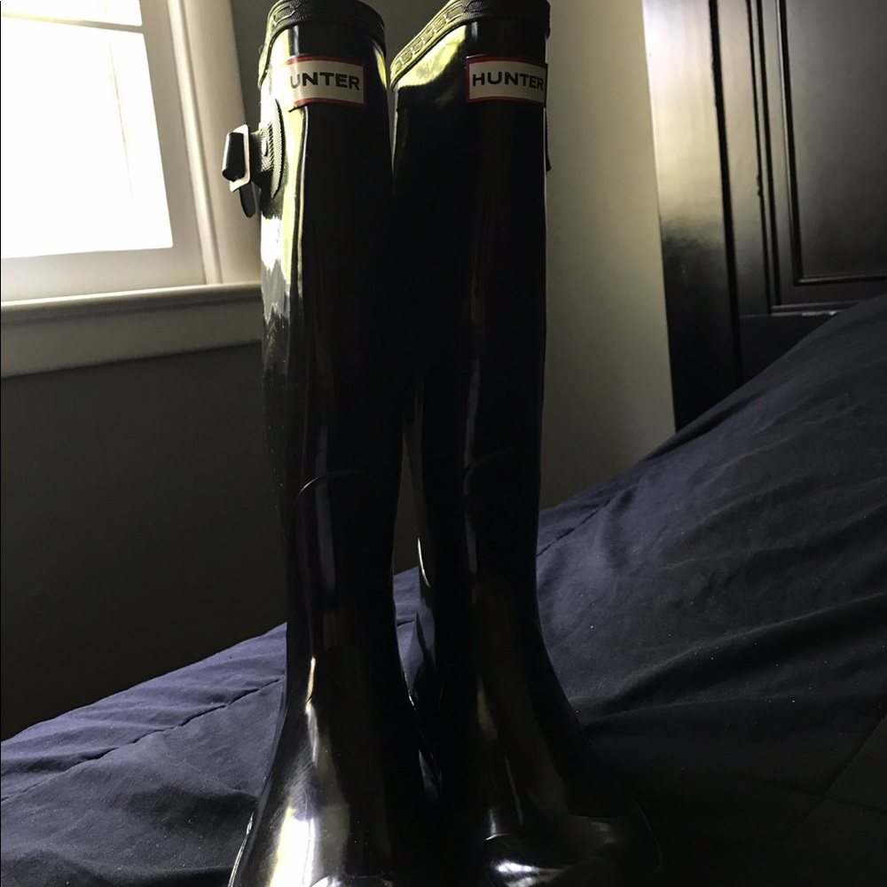 Original Tall Black Glossy Hunter Boots